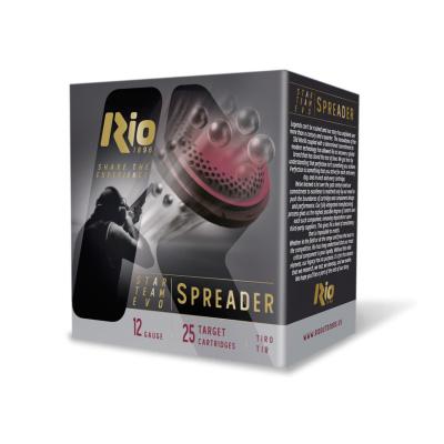 Rio Star Team Evo Spreader High Velocity Shotshells 12ga 2-3/4" 1-1/8oz 1250 fps #7.5 25/ct Picture of Rio Outdoors Corp Rio Star Team Evo Spreader High Velocity 12Ga 2.75in 1 1/8oz #7.5 25 Rds
