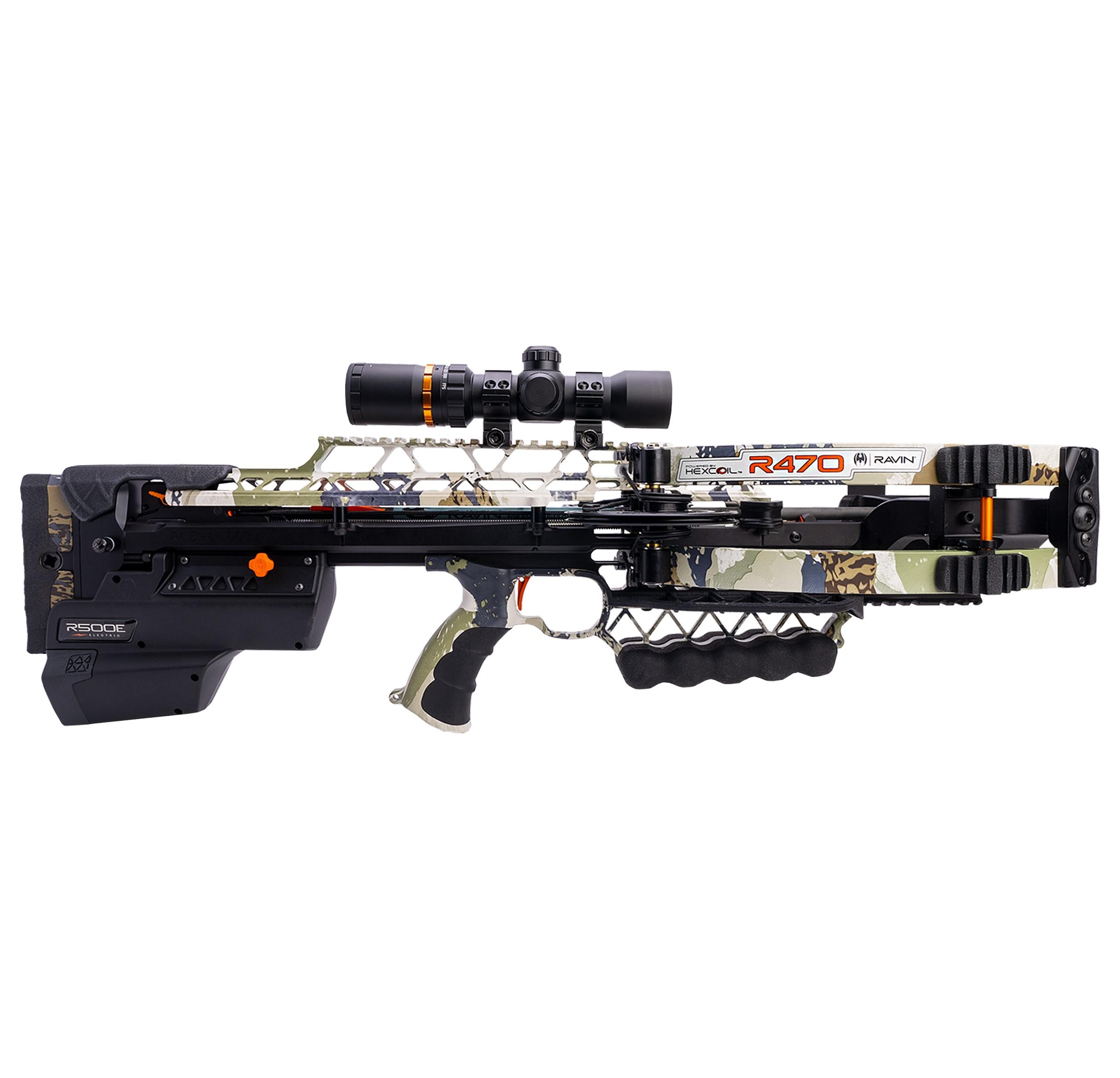 Ravin 470E XK7 Camo Crossbow 470 fps 100yd Illum Scope Picture of Ravin Crossbows Ravin 470E XK7 Camo Crossbow