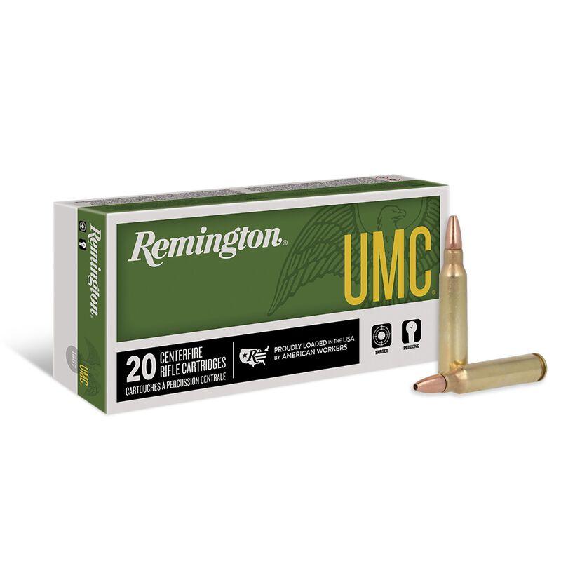 Remington UMC Rifle Ammunition .223 Rem 55 gr FMJ 3240 fps 200/ct Case(10-20/ct Boxes) Picture of Remington Arms Co. Inc. REMINGTON UMC 223 REM 55GR FMJ AMMO 200 RD CASE (10 X 20 RD BOXES)