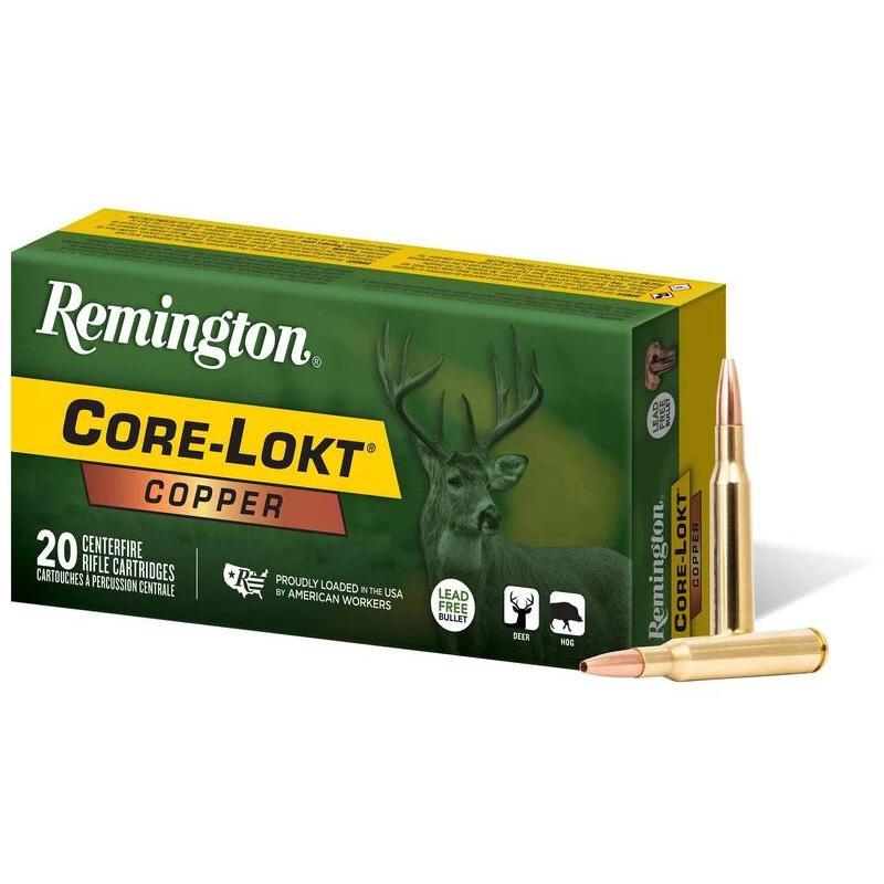 Remington Core-Lokt Copper Rifle Ammunition 360 Buckhammer 160gr HP 2275 fps 20/ct Picture of Remington Arms Co. Inc. REMINGTON 360 BUCKHAMMER 160 GR CORE-LOKT COPPER AMMO 20RD