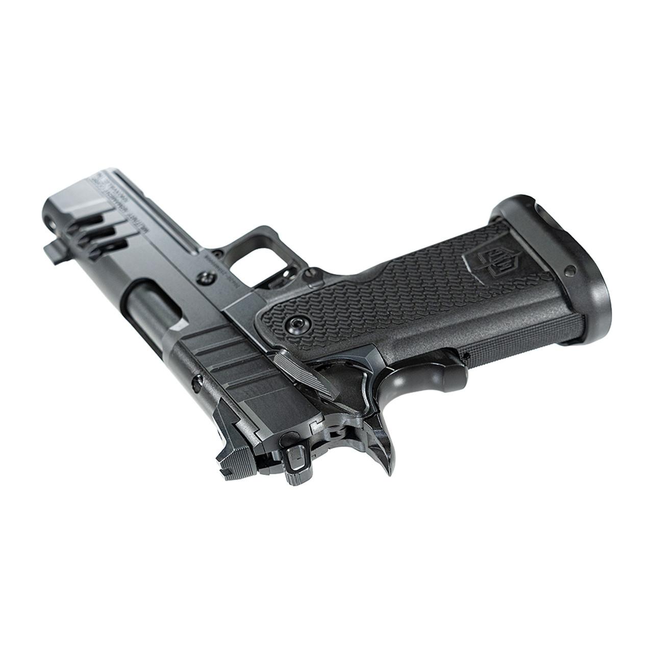 SDS MAC 9 DS COMP Handgun 9mm Luger  17rd Magazines(2) 4.25'' Barrel  AOS Optic Plate Black Picture of SDS Arms MAC 9 DS COMP 9MM 4.25'' BBL AOS 2-17RD MAGS BLACK