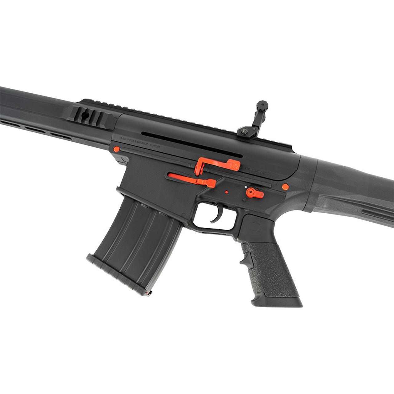 SDS Tokarev TT-12 PRO Shotgun 12ga  3" Chamber 5rd magazine(1) 18.5" Barrel Black w/ Red SA Magfed Mil-Spec Buffer Tube Picture of SDS Arms TT-12 PRO Black w/ Red SA Magfed 12GA Self Reg Gas Mil-Spec Buffer Tube