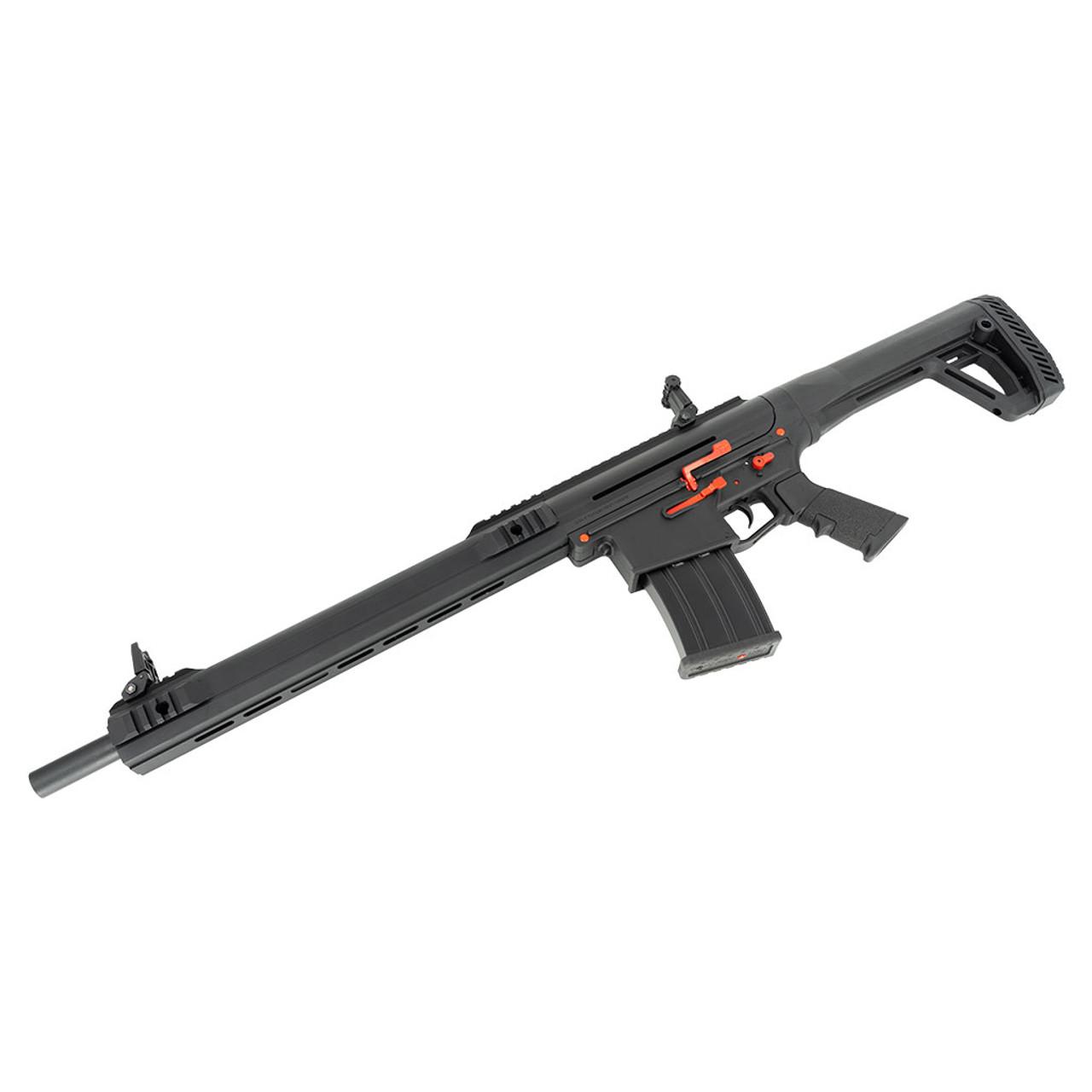 SDS Tokarev TT-12 PRO Shotgun 12ga  3" Chamber 5rd magazine(1) 18.5" Barrel Black w/ Red SA Magfed Mil-Spec Buffer Tube Picture of SDS Arms TT-12 PRO Black w/ Red SA Magfed 12GA Self Reg Gas Mil-Spec Buffer Tube