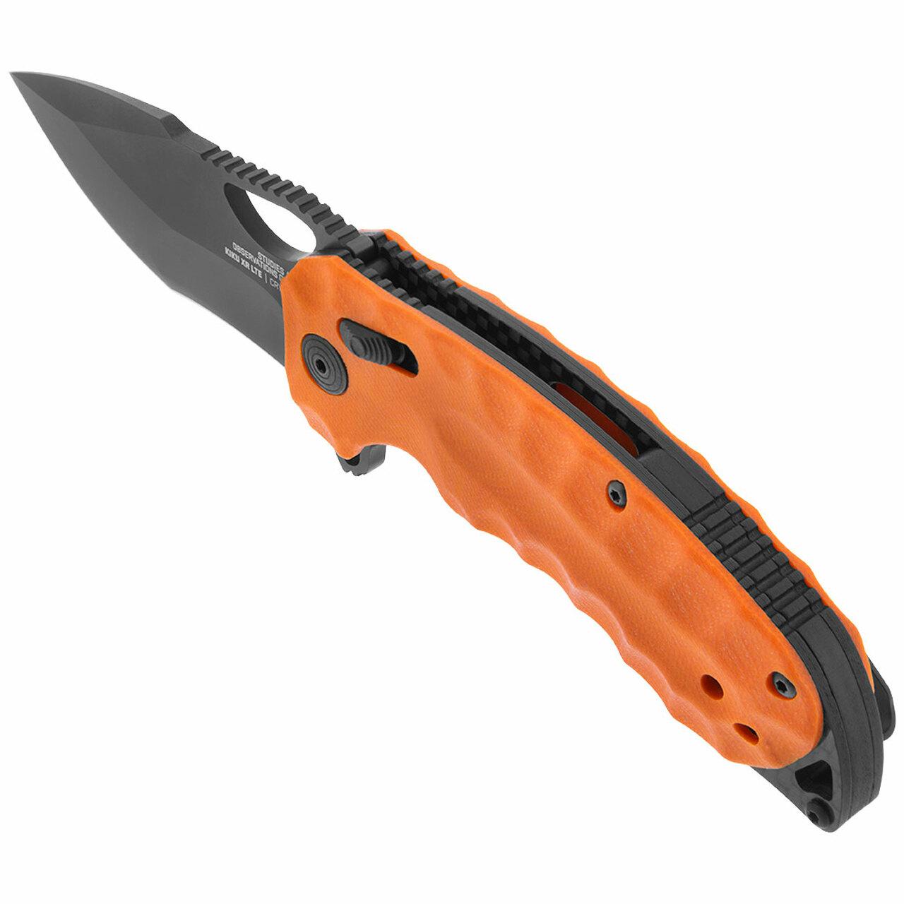 SOG Kiku XR LTE Blaze Orange Knife 3.02" Blade Orange Picture of Sog Specialty Knives Inc. KIKU XR LTE - ORANGE G10