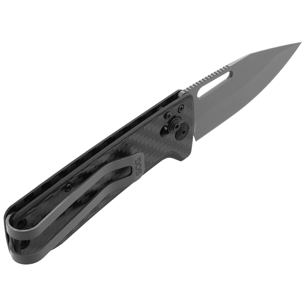 SOG Ultra XR Knife 2.8" Blade Black and Gray Picture of Sog Specialty Knives Inc. ULTRA XR CARBONandGRAPHITE