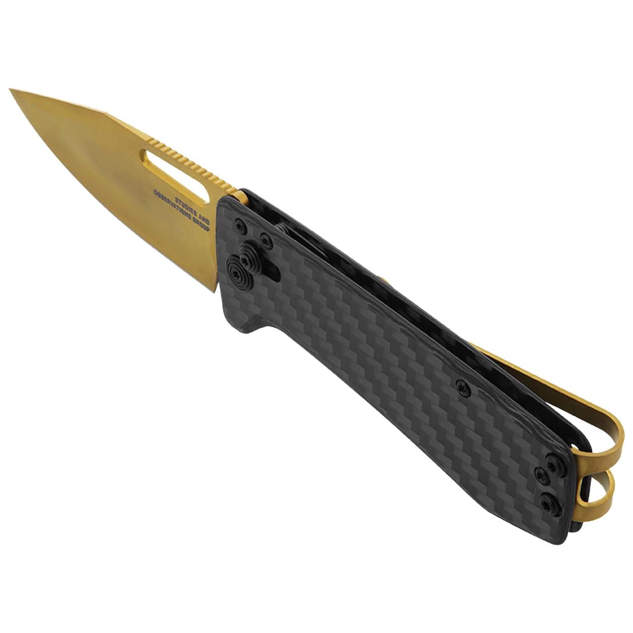 SOG Ultra XR Knife 2.8" Blade Black and Gold Picture of Sog Specialty Knives Inc. ULTRA XR CARBON and GOLD