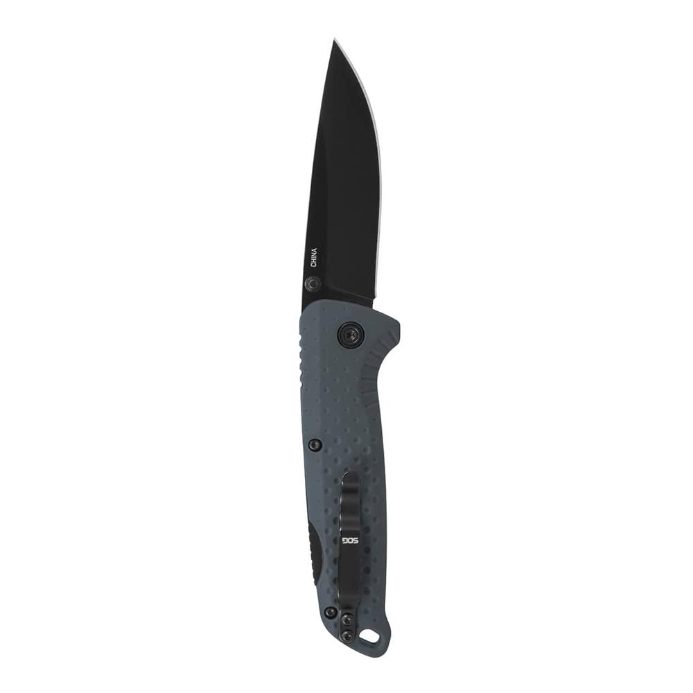 SOG Knives Adventurer LB Folding Knife 3" Drop Point Blade Grey Picture of Sog Specialty Knives Inc. SOG ADVENTURER LB / 3.5'' BLADE / 5CR15MOV / GRAY + BLACK