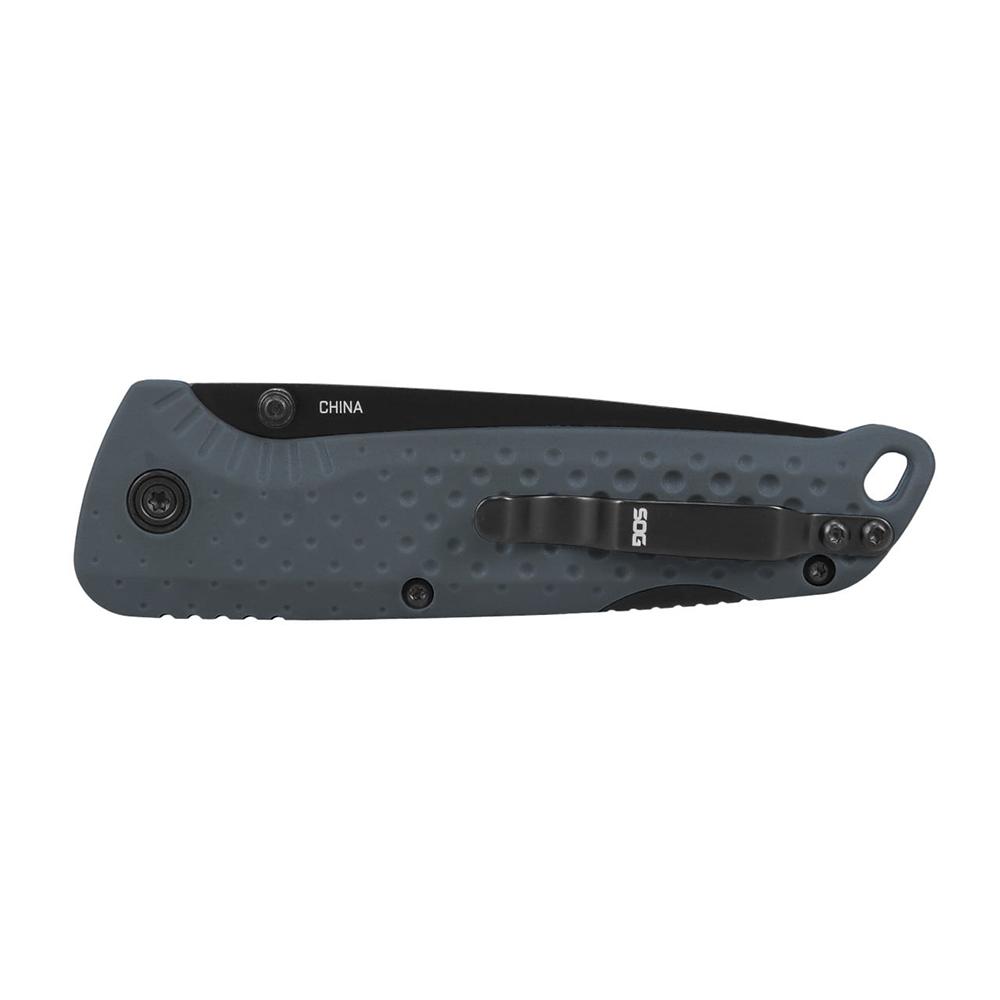 SOG Knives Adventurer LB Folding Knife 3" Drop Point Blade Grey Picture of Sog Specialty Knives Inc. SOG ADVENTURER LB / 3.5'' BLADE / 5CR15MOV / GRAY + BLACK