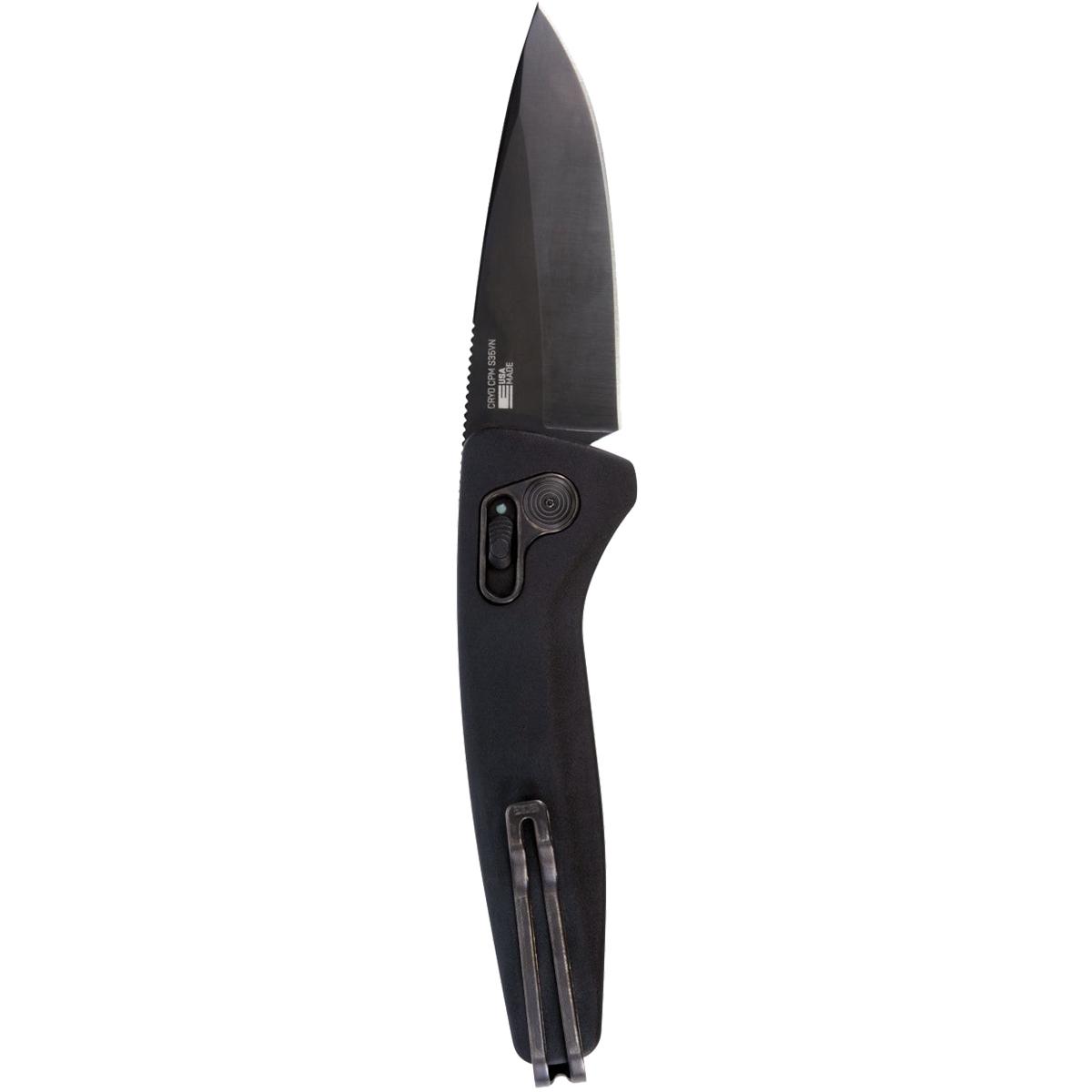 SOG Knives One Zero AU 3 1/10" Blade Black and Chrome Picture of Sog Specialty Knives Inc. ONE-ZERO AU - BLACK and CHROME