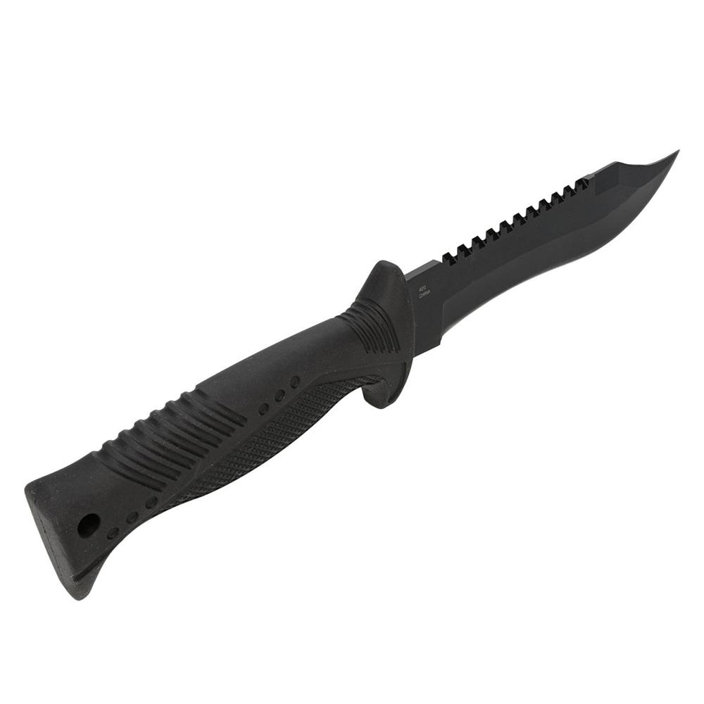 SOG Knives Pinnacle Bowie Fixed Knife 7-1/2" Clip Point Blade Black Picture of Sog Specialty Knives Inc. SOG PINNACLE BOWIE / HQ EDITION / 7.5'' BLADE