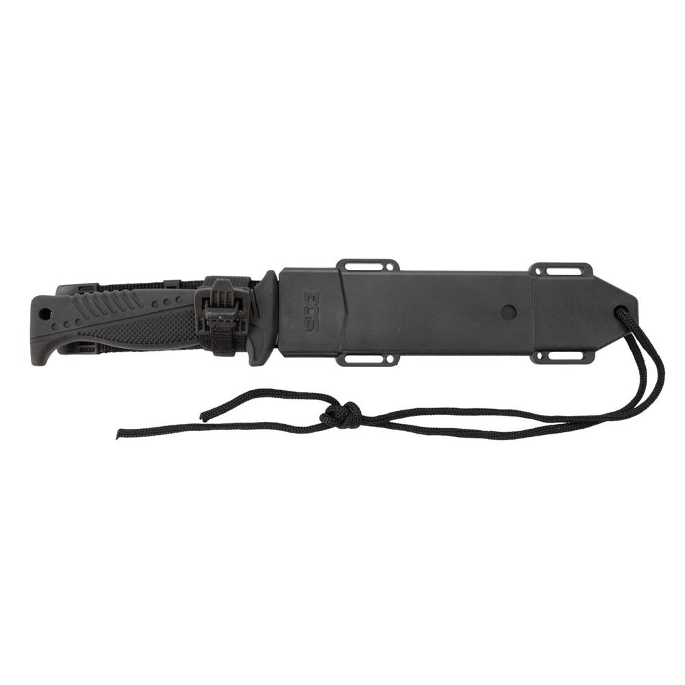 SOG Knives Pinnacle Bowie Fixed Knife 7-1/2" Clip Point Blade Black Picture of Sog Specialty Knives Inc. SOG PINNACLE BOWIE / HQ EDITION / 7.5'' BLADE