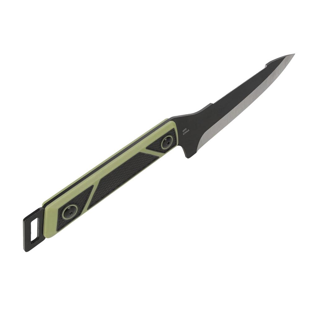 SOG Knives Terragrip Camp Knife 6-7/10" Drop Point Blade Black Green Picture of Sog Specialty Knives Inc. SOG TERRAGRIP CAMP KNIFE / HQ EDITION / 6.7'' BLADE