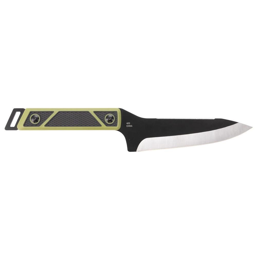 SOG Knives Terragrip Camp Knife 6-7/10" Drop Point Blade Black Green Picture of Sog Specialty Knives Inc. SOG TERRAGRIP CAMP KNIFE / HQ EDITION / 6.7'' BLADE