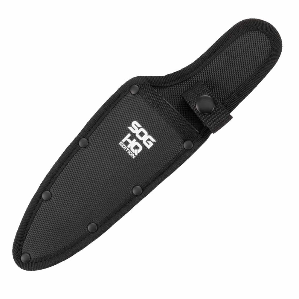 SOG Knives Terragrip Camp Knife 6-7/10" Drop Point Blade Black Green Picture of Sog Specialty Knives Inc. SOG TERRAGRIP CAMP KNIFE / HQ EDITION / 6.7'' BLADE