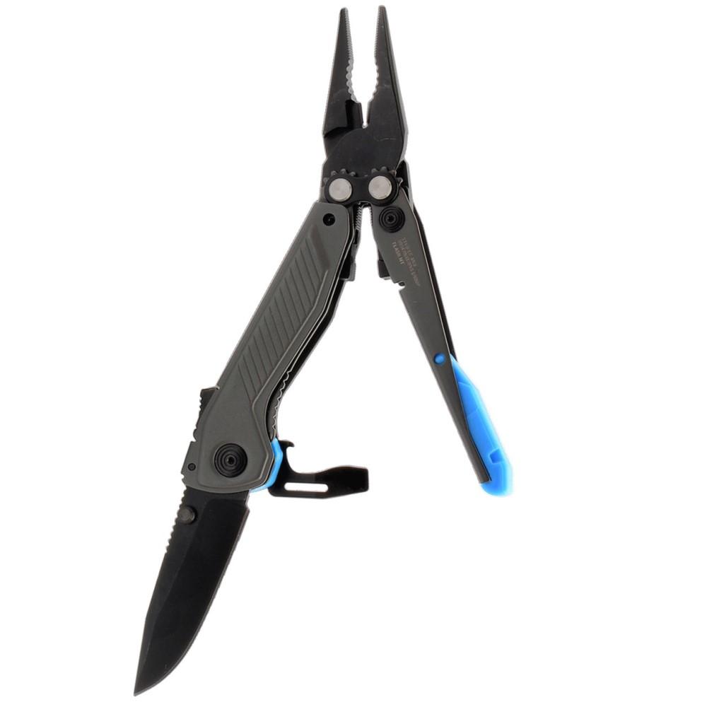 SOG Flash MT Multi-Tool Urban Grey & Cyan Picture of Sog Specialty Knives Inc. SOG FLASH MT - URBAN GRAY & CYAN MULTI-TOOL