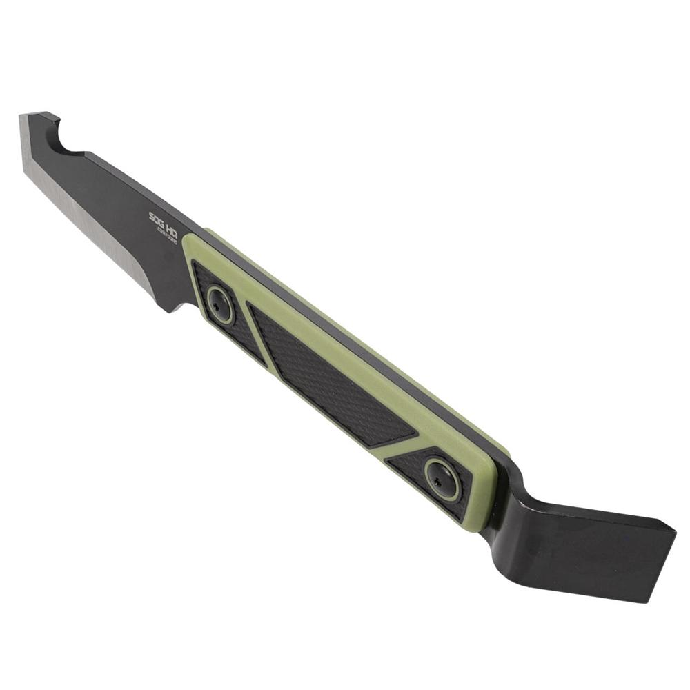 SOG Knives Compound Tac-Pry Fixed Knife 4" Pry Bar Blade Green Black Picture of Sog Specialty Knives Inc. SOG COMPOUND TAC-PRY / HQ EDITION