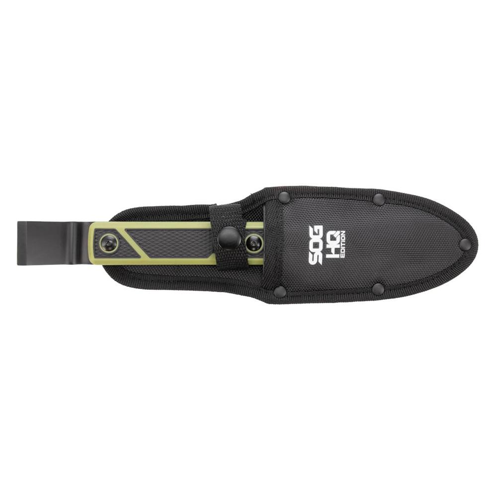 SOG Knives Compound Tac-Pry Fixed Knife 4" Pry Bar Blade Green Black Picture of Sog Specialty Knives Inc. SOG COMPOUND TAC-PRY / HQ EDITION