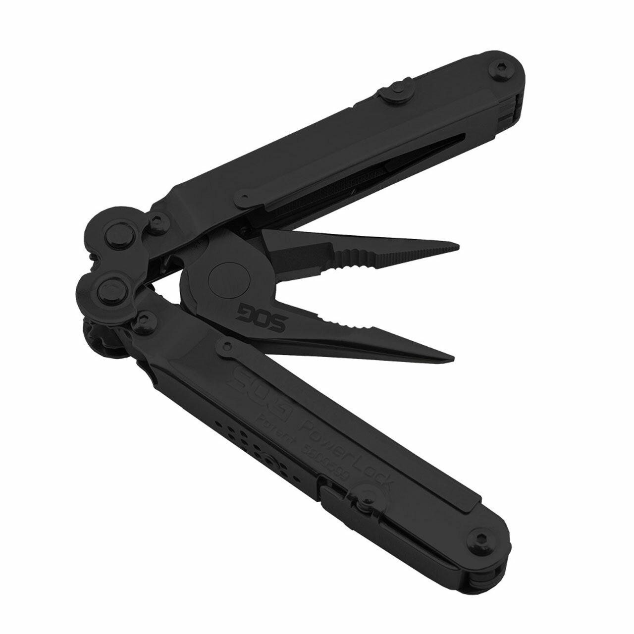 SOG Powerlock Scissors Black Multi-Tool with Nylon Pouch Picture of Sog Specialty Knives Inc. POWERLOCK EOD - SCISSORS - BLACK OXIDE - NYLON SHEATH
