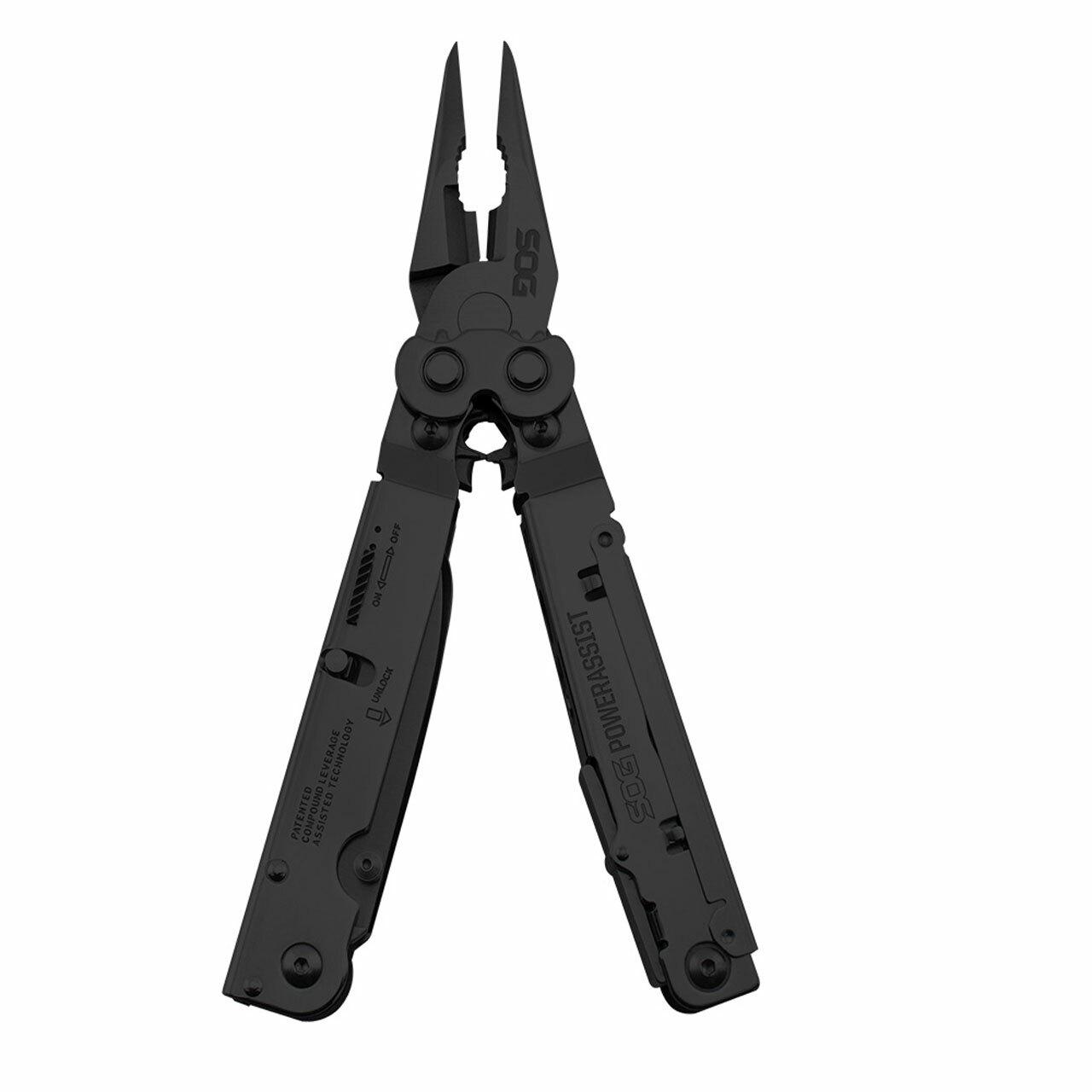 SOG Powerassist Black Multi Tool Nylon Sheath Picture of Sog Specialty Knives Inc. POWERASSIST - BLACK OXIDE - NYLON SHEATH