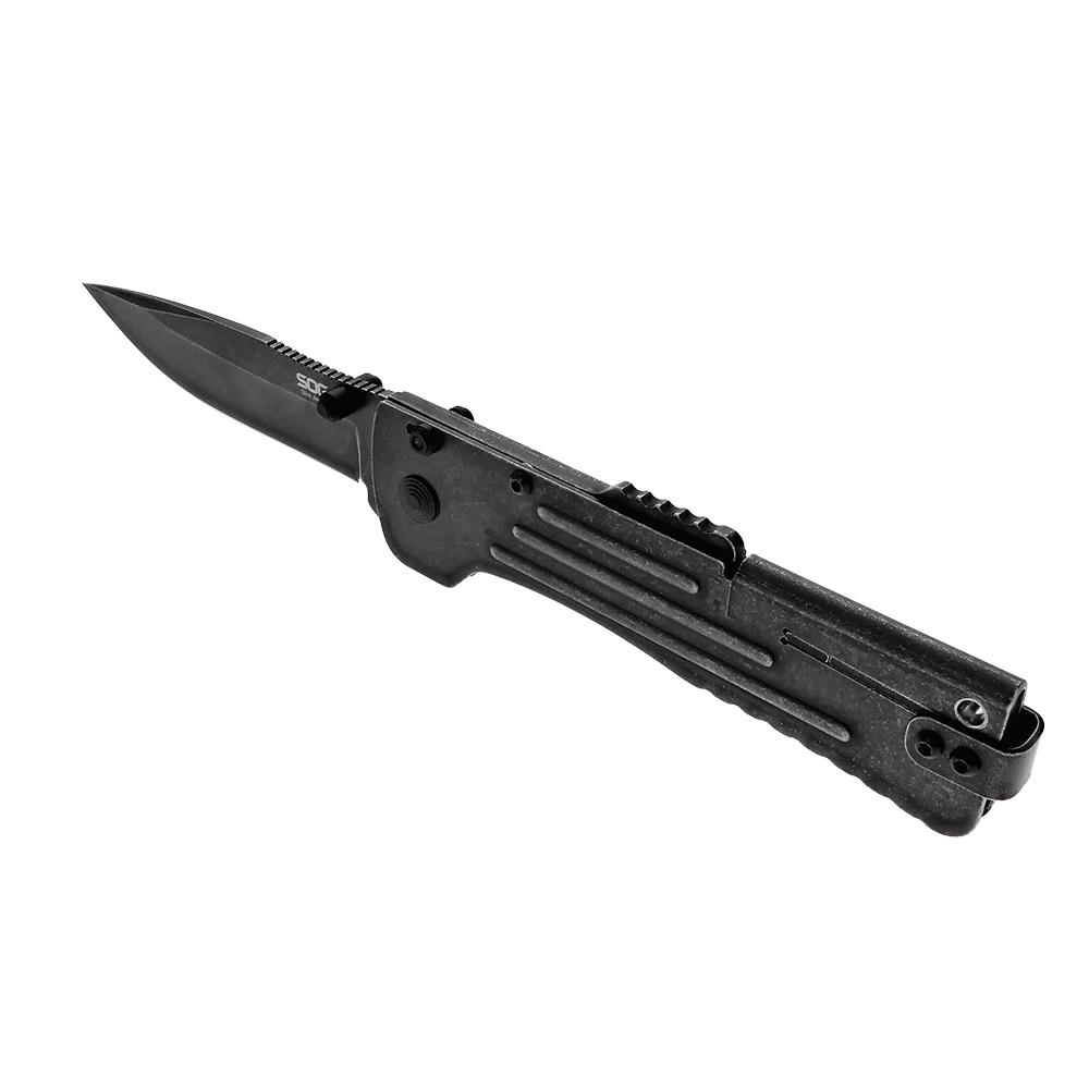 SOG Knives Slim Jim 2.0 Assisted Folding Knife 3-1/5 Clip Point Blade Black Clam Pack Picture of Sog Specialty Knives Inc. SOG SLIM JIM 2.0 3.18'' BLADE CLAM PACK BLACK STONEWASH