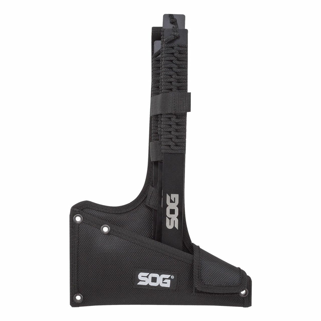 SOG Throwing Hawks 3 Pack Black with Nylon Sheath Picture of Sog Specialty Knives Inc. THROWING HAWKS- 3 PACK-STAMPED- NYLON SHEATH