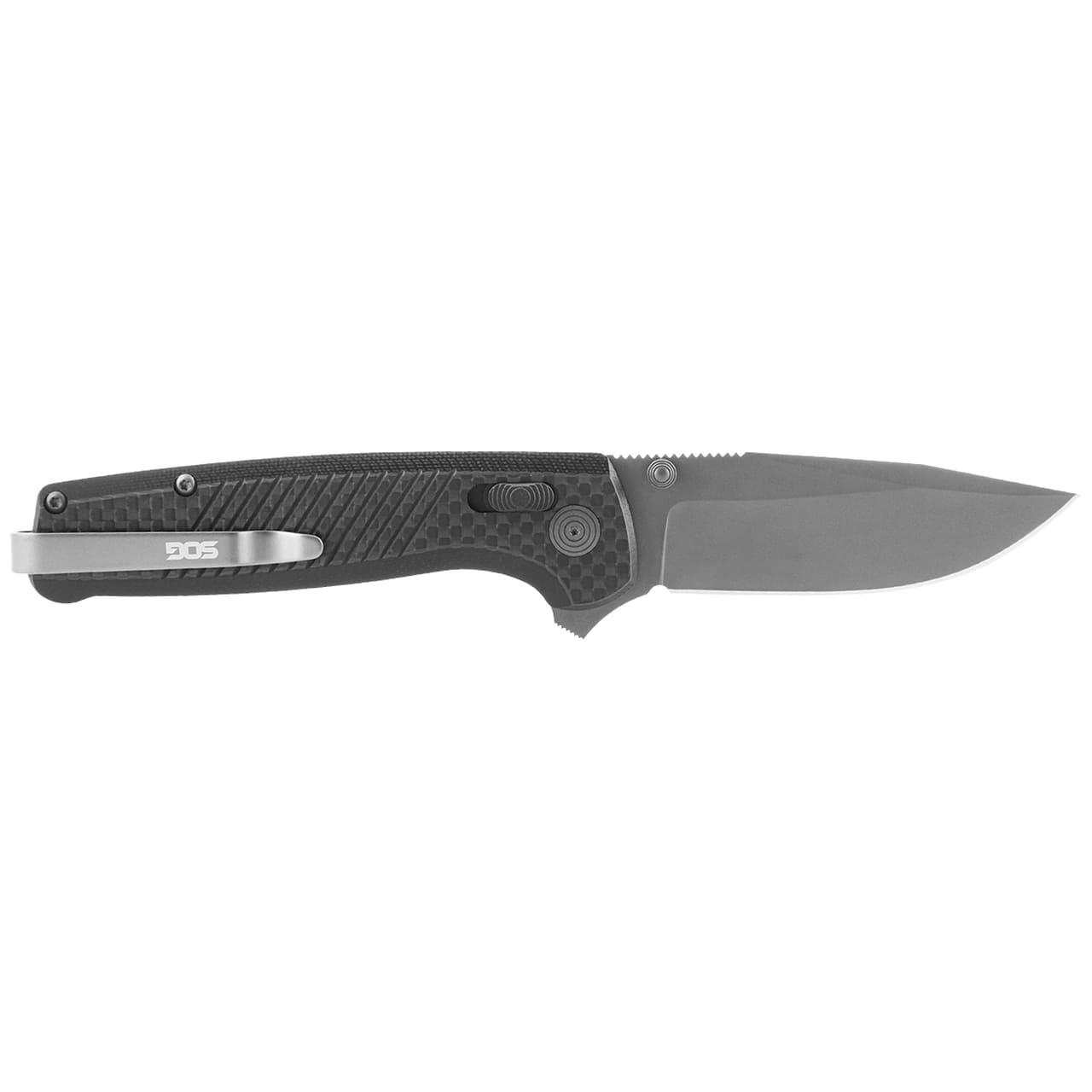 SOG Terminus XR LTE Folding Knife 2.95" Blade Black and Grey Picture of Sog Specialty Knives Inc. TERMINUS XR LTE - CARBON and GRAPHITE