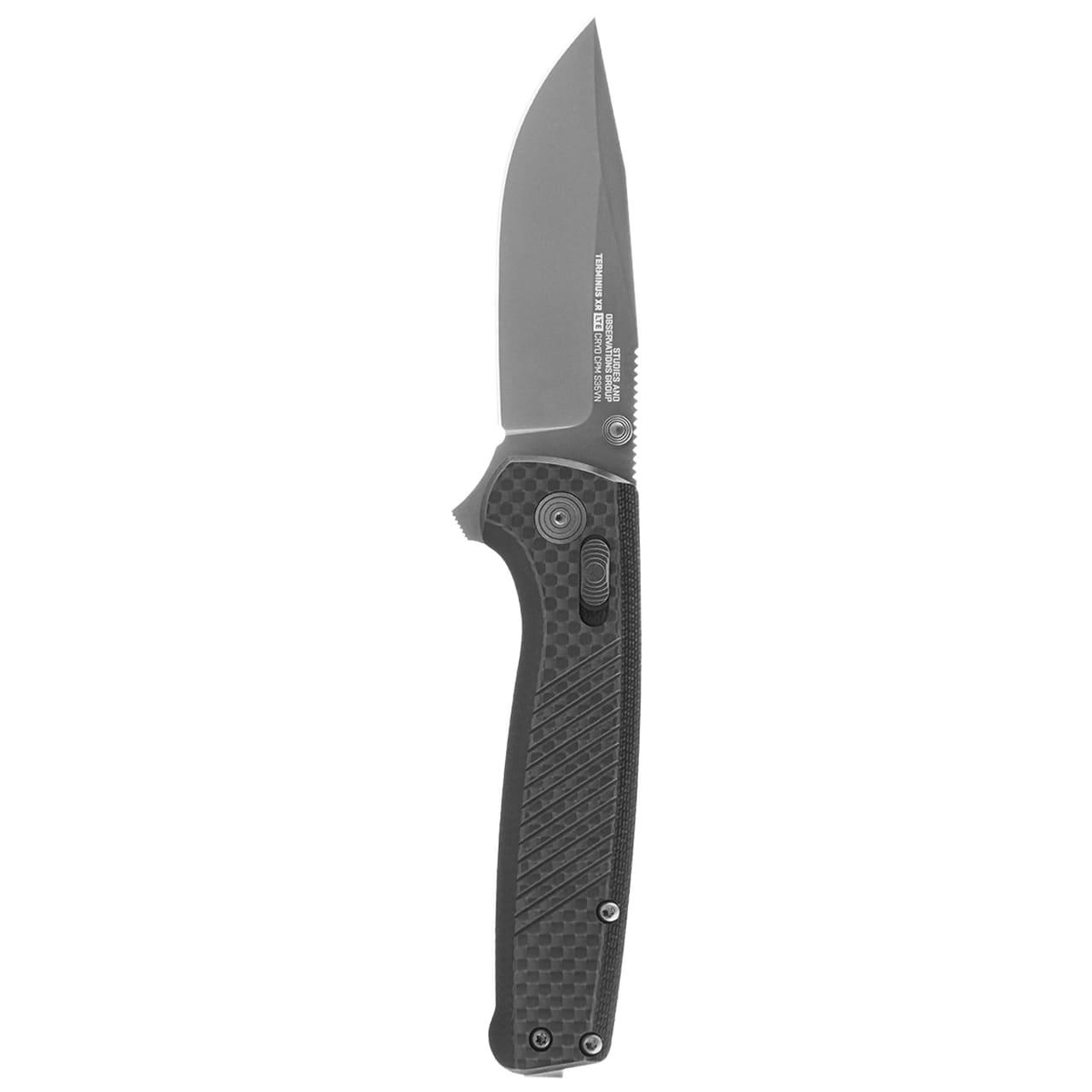 SOG Terminus XR LTE Folding Knife 2.95" Blade Black and Grey Picture of Sog Specialty Knives Inc. TERMINUS XR LTE - CARBON and GRAPHITE