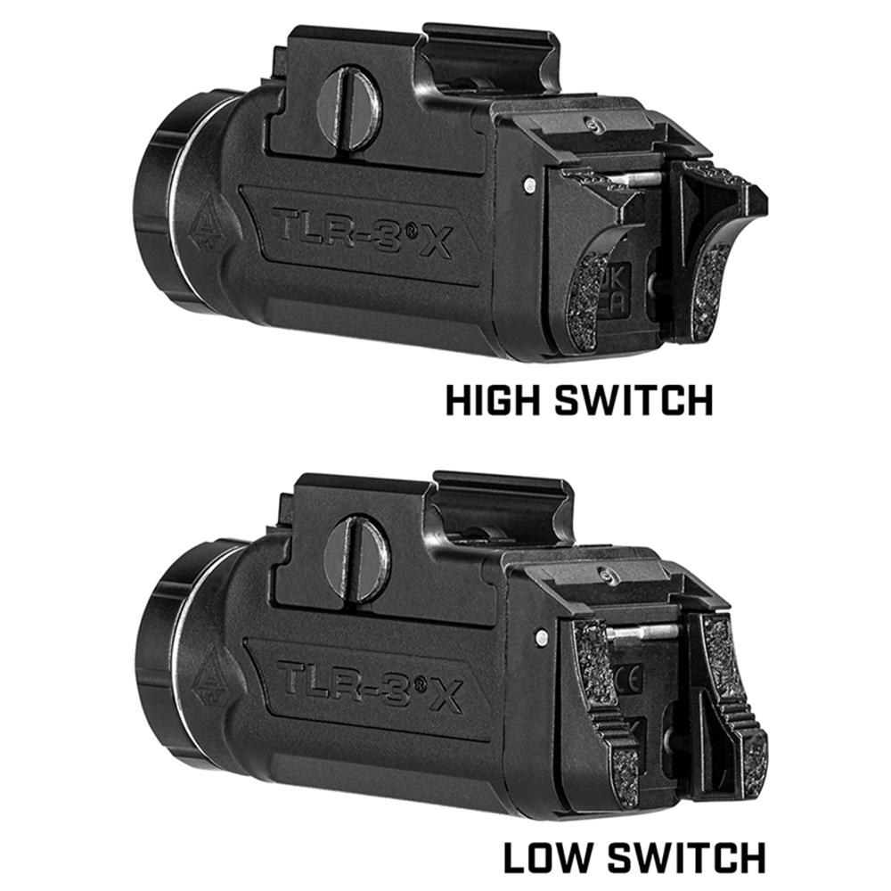 Streamlight TLR-3 X Handgun Light for Glock Slimline SL-B9 500 Lumens Black Picture of Streamlight TLR-3X USB (1913 Slim)Blk Inc SL-B9 Batt Pck