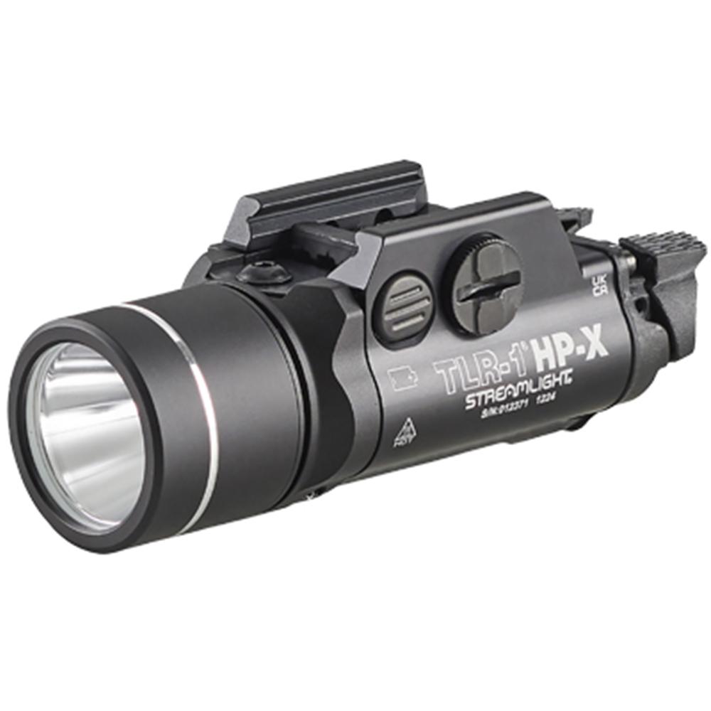 Streamlight TLR-1 HP-X Handgun Weapon Light 1000 Lumen CR123A Batteries Included Black Picture of Streamlight Streamlight TLR-1 HP-X w/rail locating keys & (2)CR123A lithium battery Blk