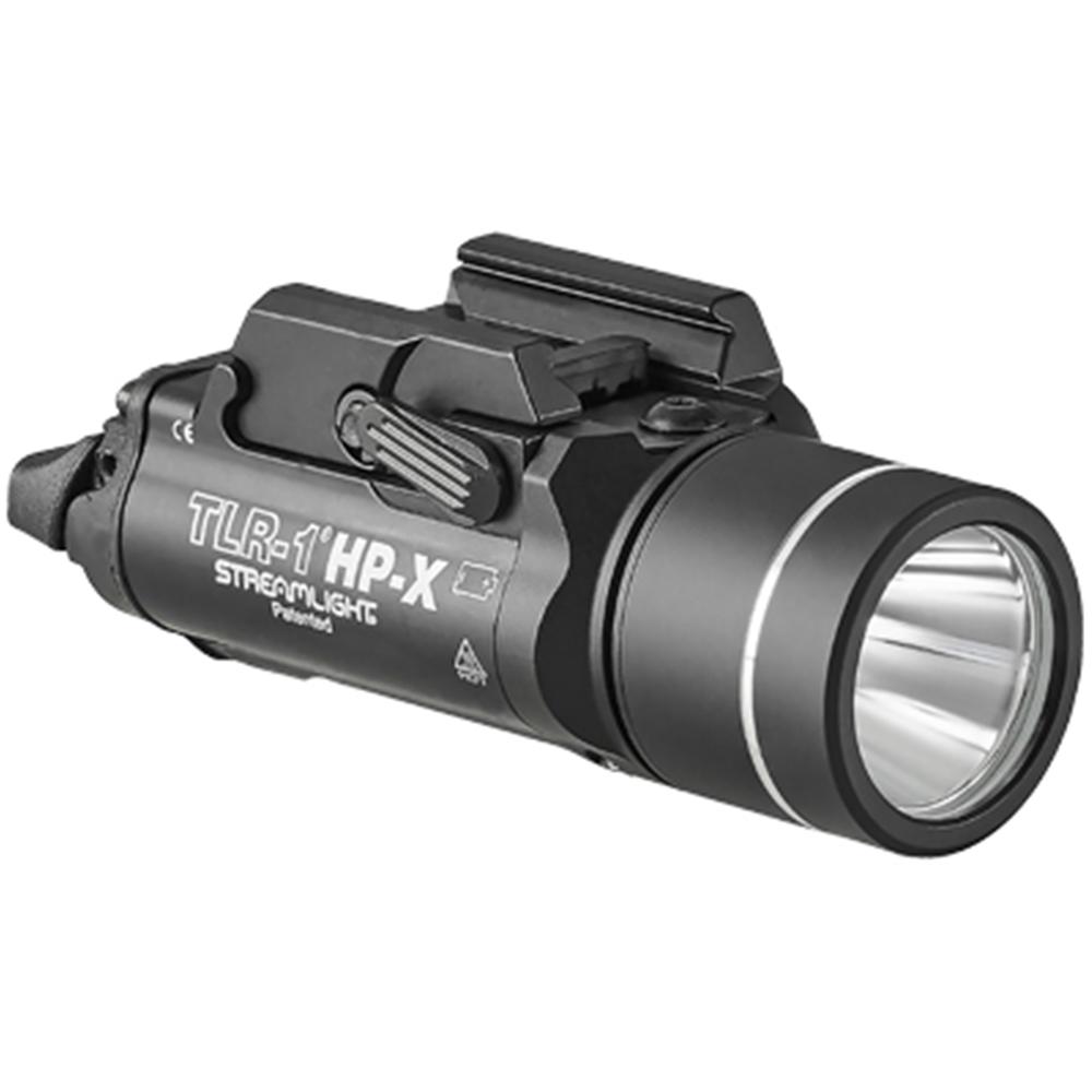 Streamlight TLR-1 HP-X Handgun Weapon Light 1000 Lumen CR123A Batteries Included Black Picture of Streamlight Streamlight TLR-1 HP-X w/rail locating keys & (2)CR123A lithium battery Blk