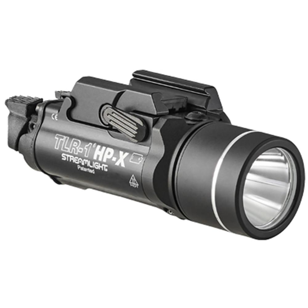 Streamlight TLR-1 HP-X Handgun Weapon Light 1300 Lumen SL-B9 Batteries Included Black Picture of Streamlight Streamlight TLR-1 HP-X USB w/rail locating keys & (2)SL-B9 battery pack Blk