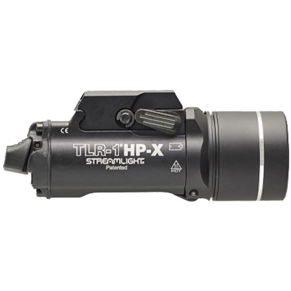 Streamlight TLR-1 HP-X Handgun Weapon Light 1300 Lumen SL-B9 Batteries Included Black Picture of Streamlight Streamlight TLR-1 HP-X USB w/rail locating keys & (2)SL-B9 battery pack Blk