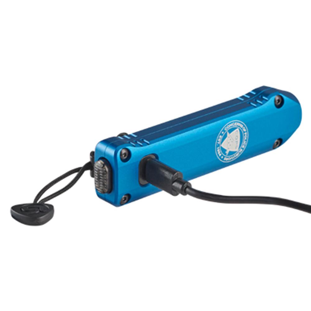 Streamlight COPS Wedge XT Everyday Carry Flashlight 500 Lumen Blue Picture of Streamlight Streamlight Wedge XT w/USB-C cord and pocket lanyard - Blue (C.O.P.S)