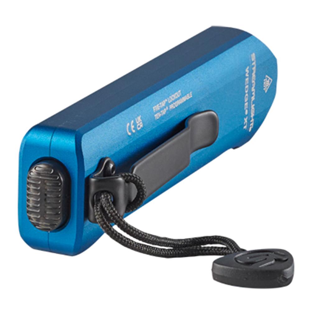 Streamlight COPS Wedge XT Everyday Carry Flashlight 500 Lumen Blue Picture of Streamlight Streamlight Wedge XT w/USB-C cord and pocket lanyard - Blue (C.O.P.S)