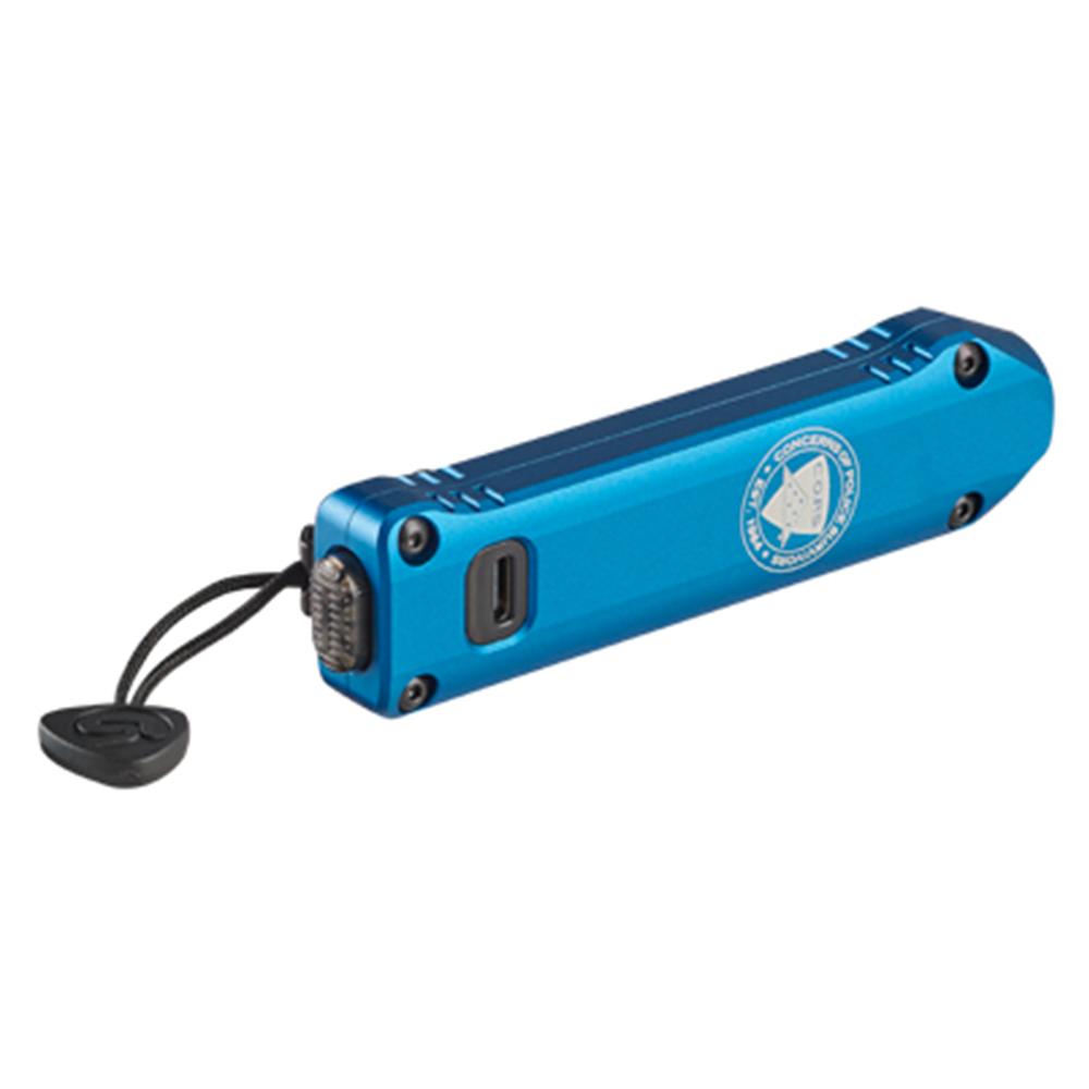 Streamlight COPS Wedge XT Everyday Carry Flashlight 500 Lumen Blue Picture of Streamlight Streamlight Wedge XT w/USB-C cord and pocket lanyard - Blue (C.O.P.S)