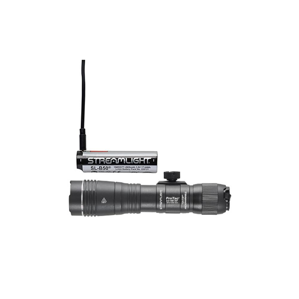 Streamlight ProTac 2.0 Rail Mount HP System Rifle Weapon Light 2000 Lumens Black with SL-B50 Rechargeable Battery Picture of Streamlight Streamlight ProTac 2.0 Rail Mount HP System (1)recharge battery & USB