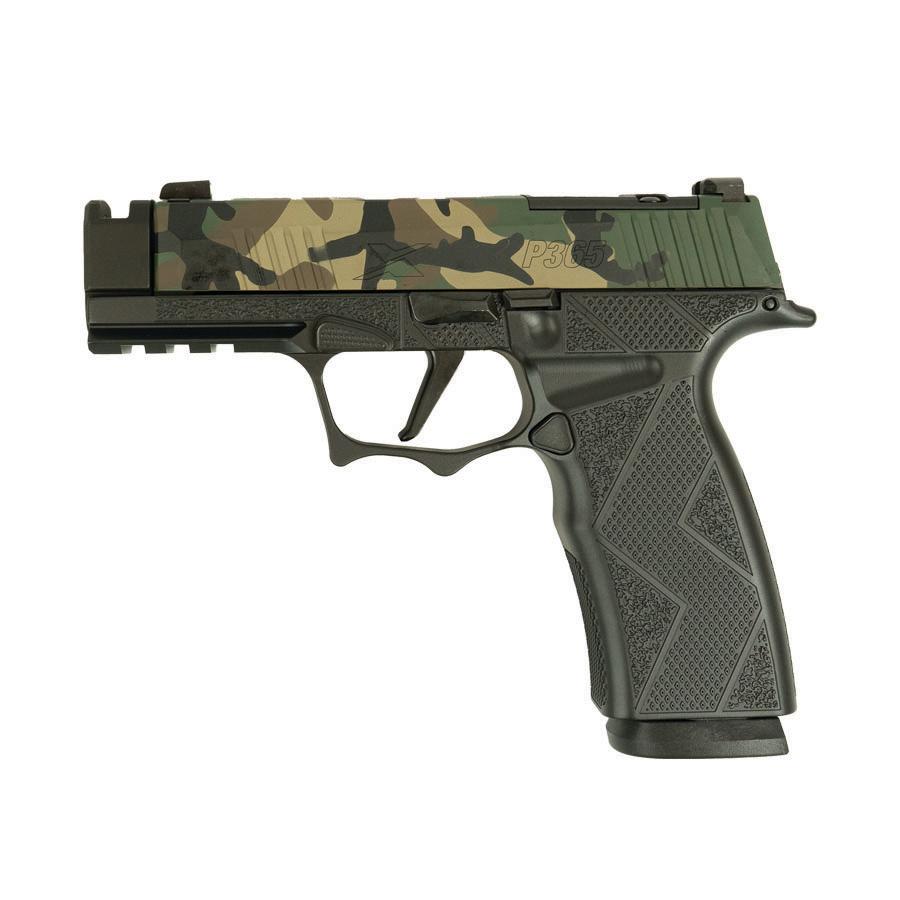 Sig Sauer P365X M81 Metal Comp Handgun 9mm Luger 17rd Magazine 3.5" Comp Barrel Metal Grip Picture of Sig Sauer Sig 9mm 365 M81 Metal Macro Comp 17rd