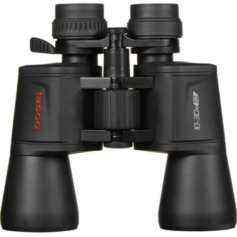 Tasco Essentials Binoculars 10-30x50mm Porro Prism Black Picture of Tasco TASCO 10-30x50 Black Porro MC Zoom Box 6L