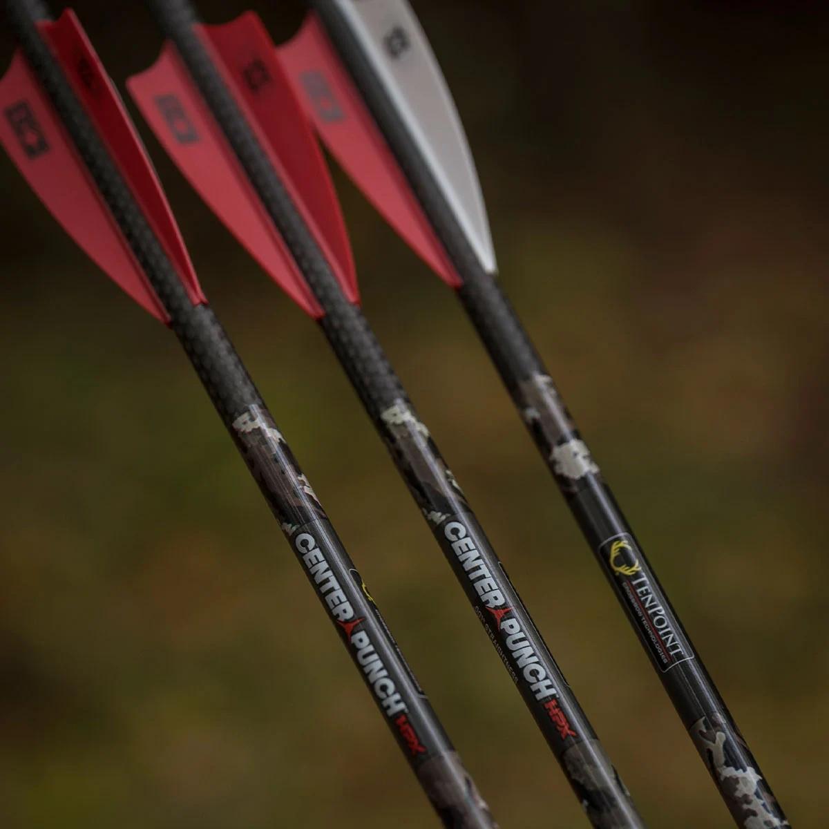 Picture of Tenpoint Crossbow Technologies Tenpoint CenterPunch HPX Carbon Arrows 20'' w/ Alpha-Nock HPX .001''