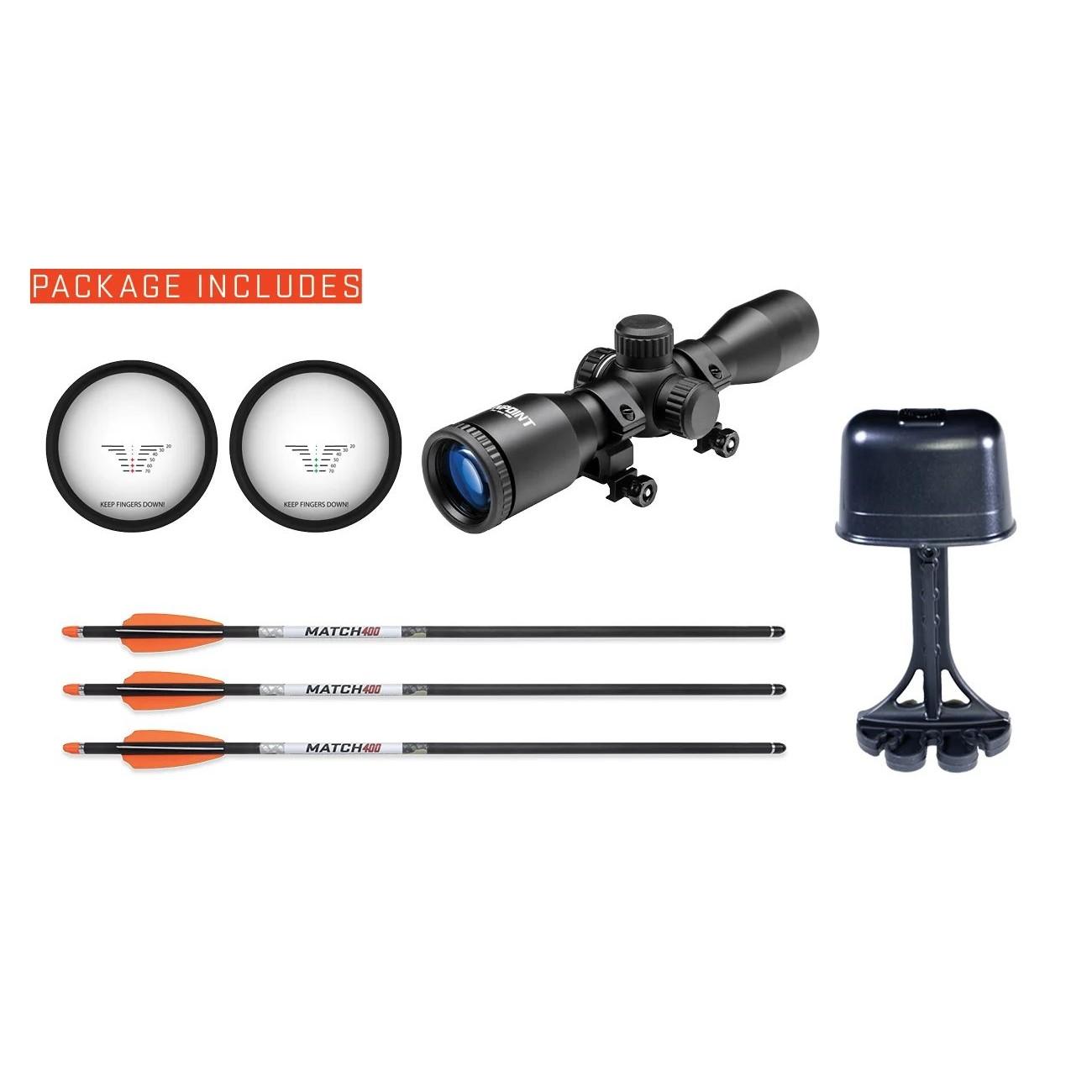 Wicked Ridge RDX 410 Reverse-Draw Crossbow ACUdraw Silent Pro-View 400 Scope Peak XT Picture of Tenpoint Crossbow Technologies Wicked RDX 410 ACUdraw Silent Pro-View 400 Scope Peak XT