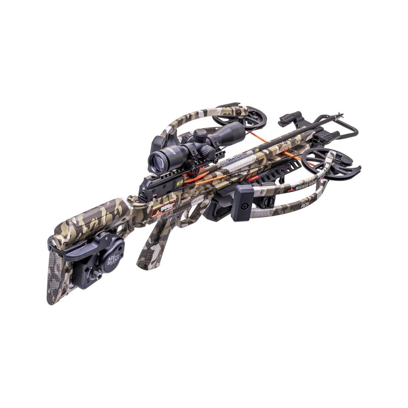 Wicked Ridge RDX 410 Reverse-Draw Crossbow ACUdraw Silent Pro-View 400 Scope Peak XT Picture of Tenpoint Crossbow Technologies Wicked RDX 410 ACUdraw Silent Pro-View 400 Scope Peak XT