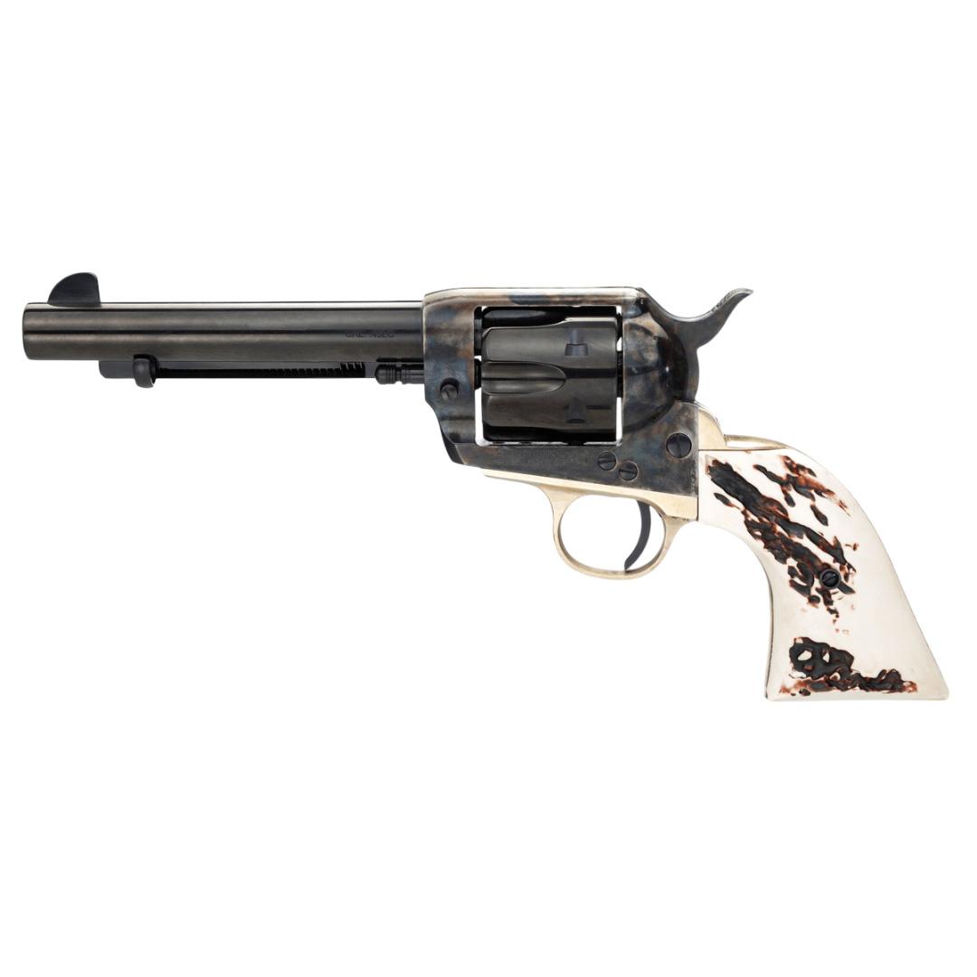 Taylor & Company 1873 Stag Grip Handgun .357 Mag/.38 Spl 6rd Capacity 4.75" Blued Barrel Stag Grip Case Hardened Picture of Taylor's & Company Firearms Taylor 1873 STAG GRIP 4.75'' .357MAG