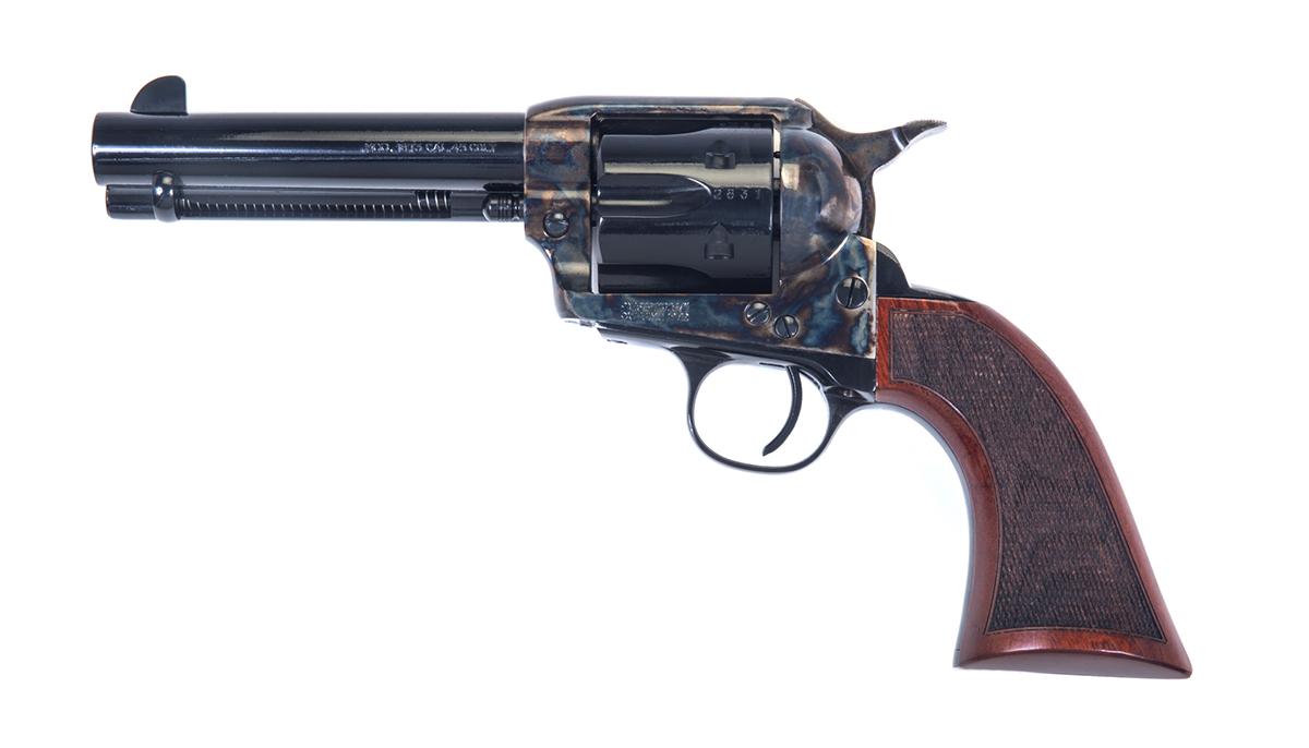 Taylor & Company Gunfighter Defender Handgun .357 Mag/.38 Spl 6rd Capacity 4.75" Barrel Case Hardened Steel Frame Picture of Taylor's & Company Firearms Taylor GUNFIGHTER DEFENDER 4.75'' .357MAG