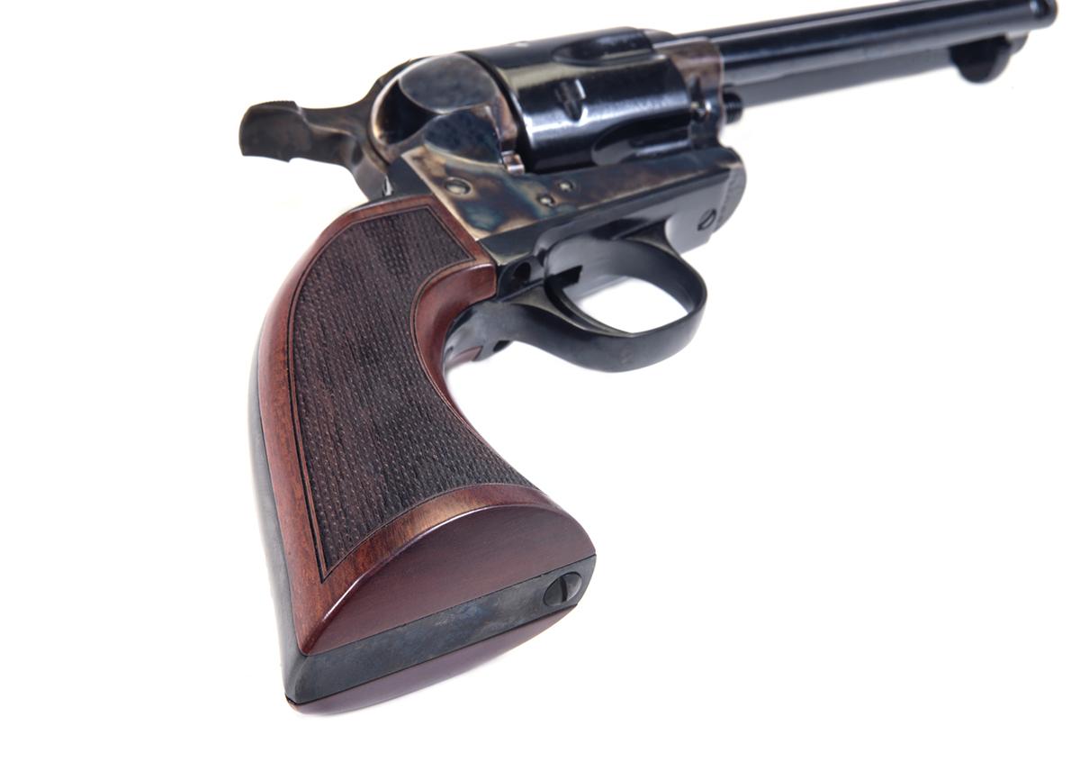 Taylor & Company Gunfighter Defender Handgun .357 Mag/.38 Spl 6rd Capacity 4.75" Barrel Case Hardened Steel Frame Picture of Taylor's & Company Firearms Taylor GUNFIGHTER DEFENDER 4.75'' .357MAG