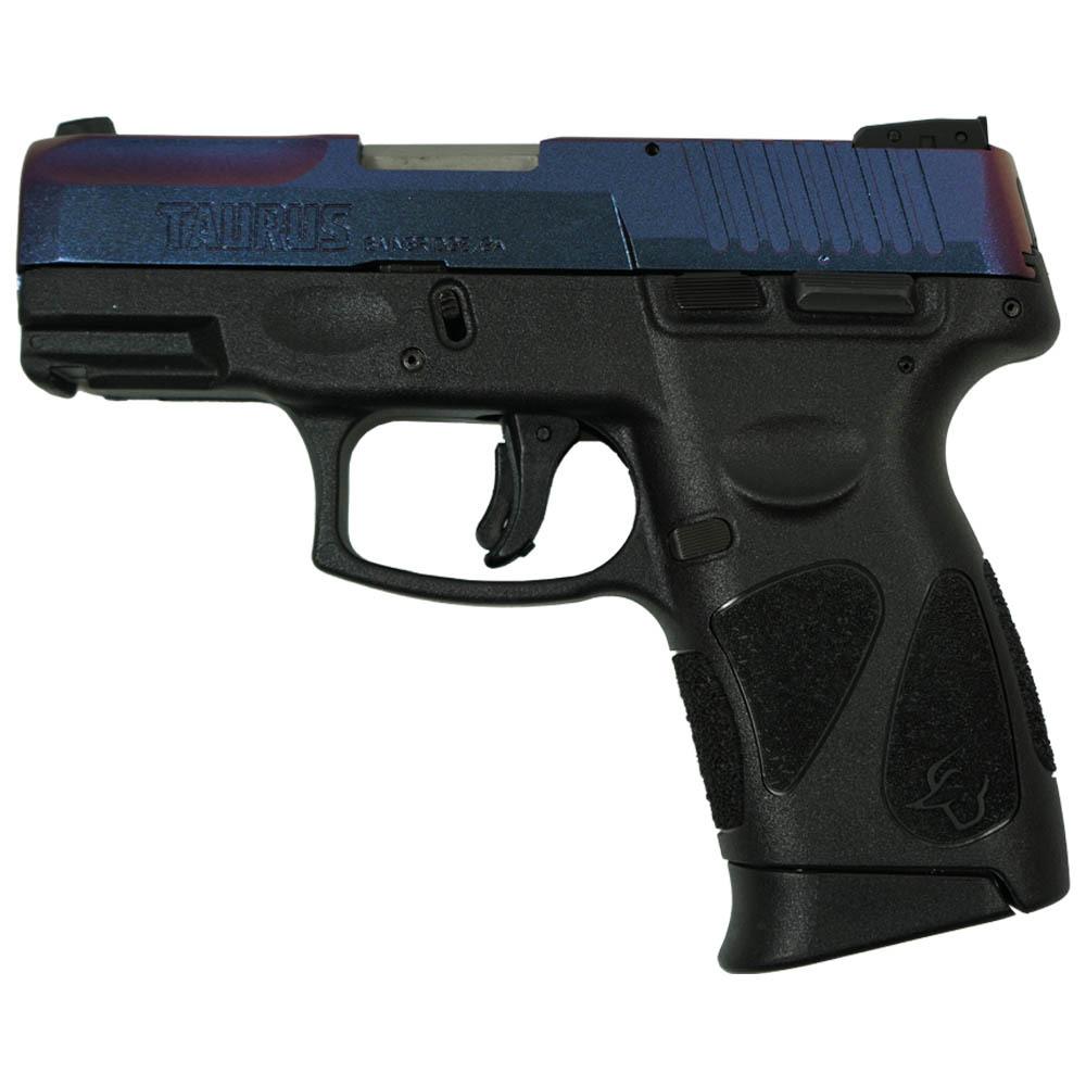 Taurus G2C "Mongoose Purple" Handgun 9mm Luger 12rd Magazines(2) 3.2" Barrel Picture of Taurus International Inc. G2C 9mm BK/BK 3.2'' 2x12-Mongoose Purple