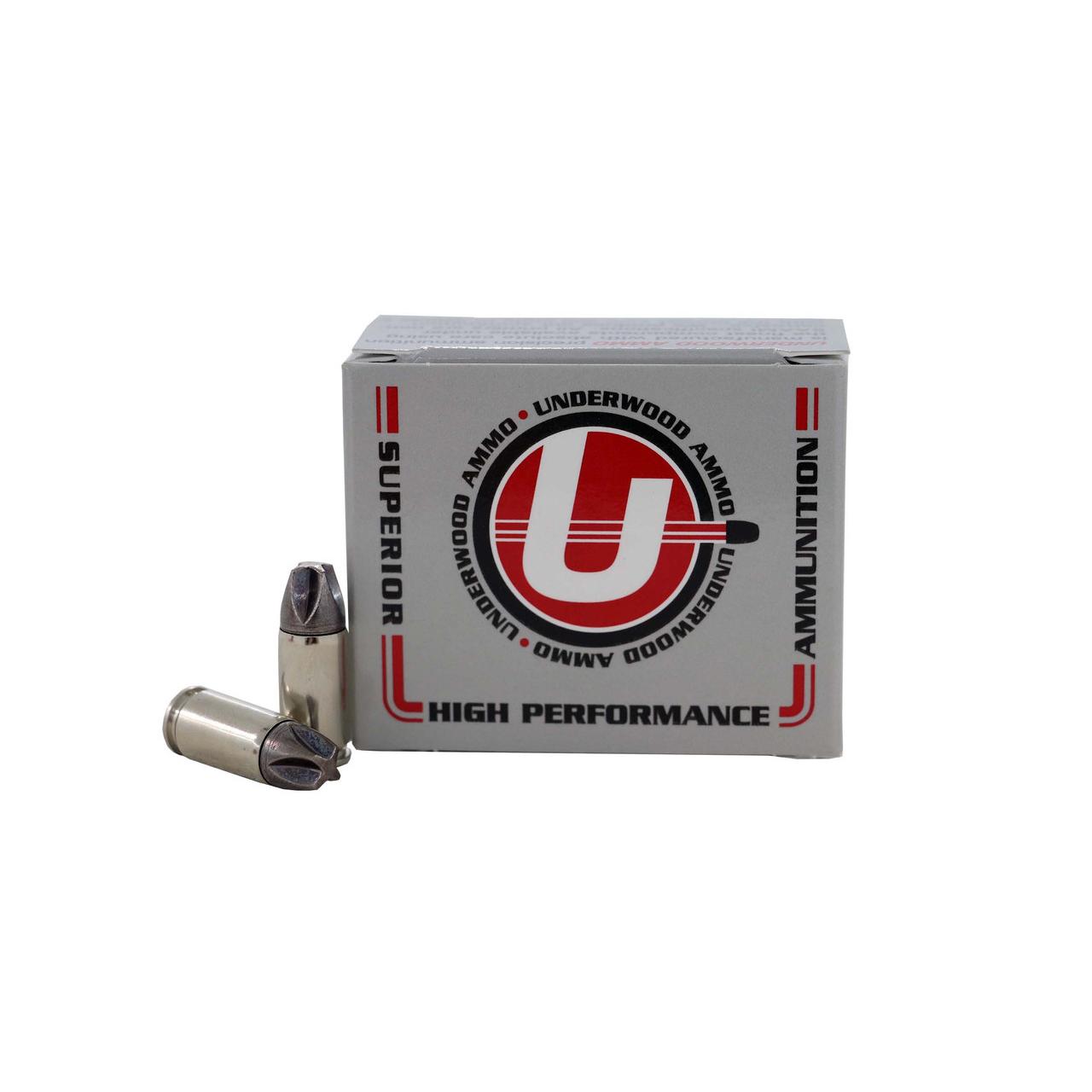 Underwood Defensive Handgun Ammunition 9mm Luger 68gr Solid 1700 fps 20/ct Picture of Underwood Ammo 9mm Luger 68 Grain Xtreme Defender (Platinum Edition) 20/RD