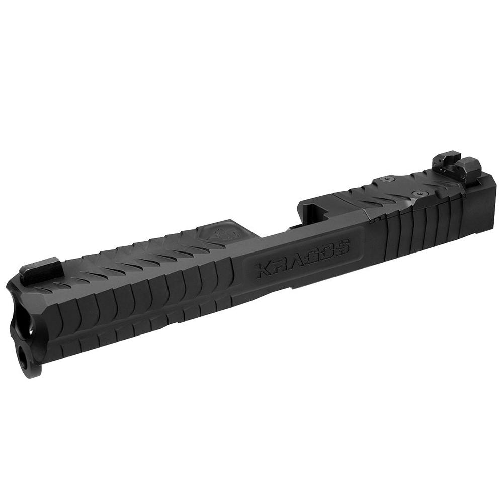 CMC Triggers Kragos Aftermarket Slide for Glock 17 Gen 3 RMR Cut Black Picture of Cmc Triggers CMC Kragos - Glock 17 Gen 3 Slide RMR cut BLK DLC