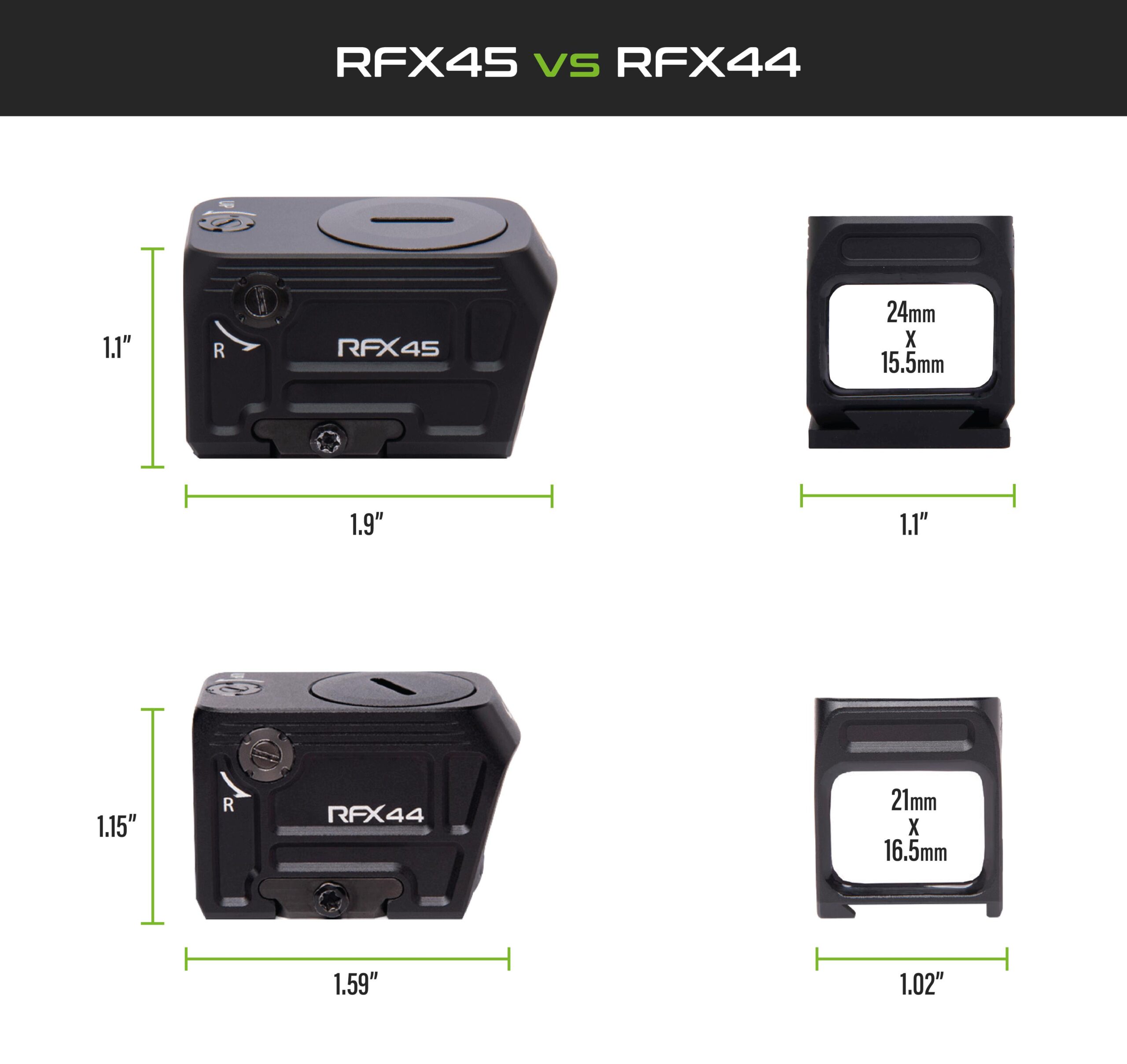 Viridian RFX44 Compact Closed Emitter Green Dot Sight w/ Picatinny Low Mount Picture of Viridian Green Laser Viridian RFX44 Compact Closed Emitter Green Dot Sight w/ Low Mount