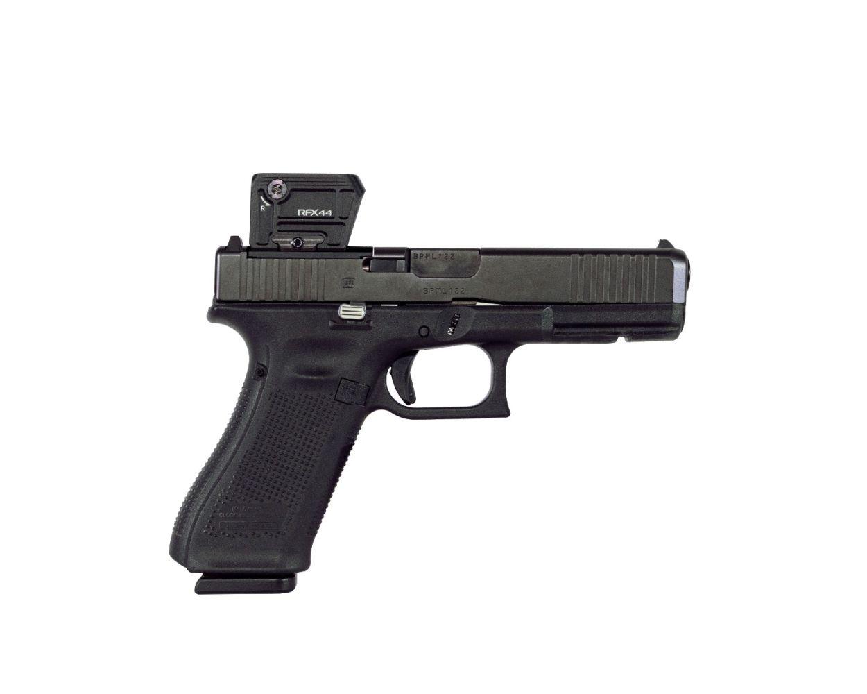 Viridian RFX44 Compact Closed Emitter Green Dot Sight w/RMR Adapter Picture of Viridian Green Laser Viridian RFX44 Compact Closed Emitter GRN Dot Sight w/RMR Adapter