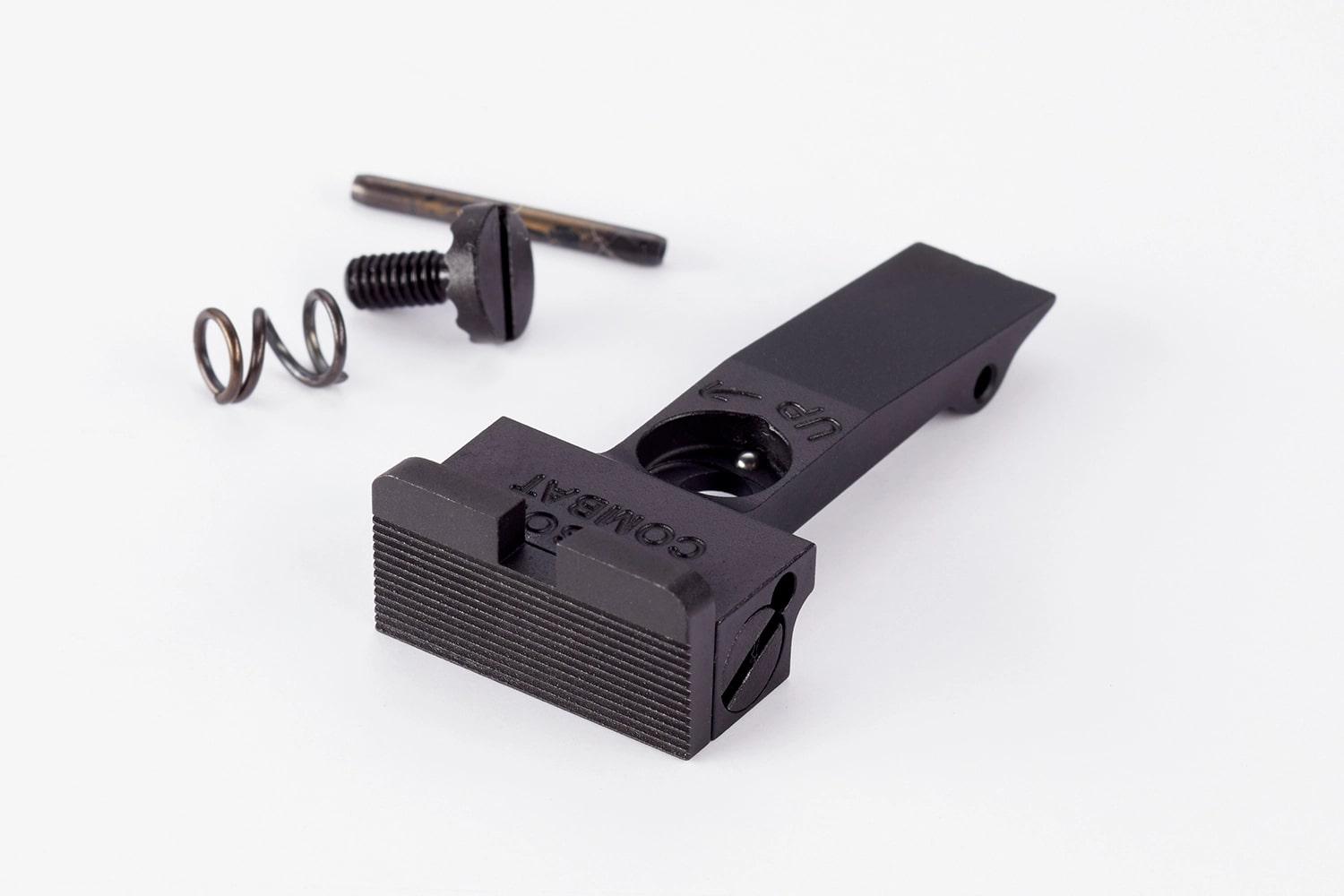 Wilson Combat Rear Sight for Colt 2020 Python/Anaconda Adjustable Serrated Blade Black with Square Notch Picture of Wilson Combat Colt Python/Anaconda Rear BattleAdjust Serrated Blade Square Notch Blk